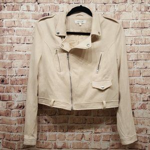 WYLDR Jacket Super Soft Suede-Feel Light Pink Moto Size Large